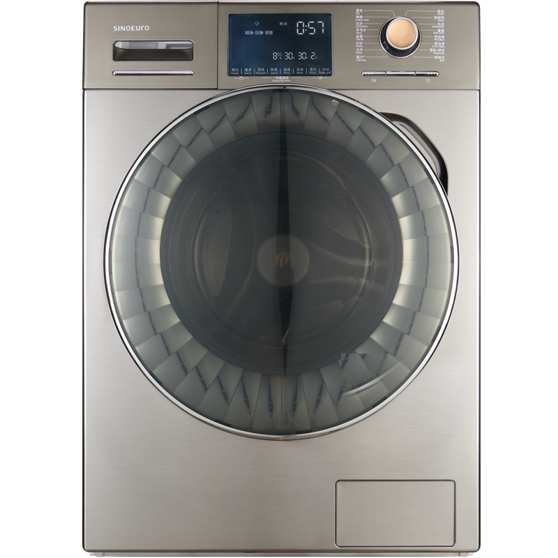 中欧SINOEURO 9KG全自动家用变频滚筒洗衣机 SG90-9406BEGI摩卡金,MID大视窗、520mm超大门