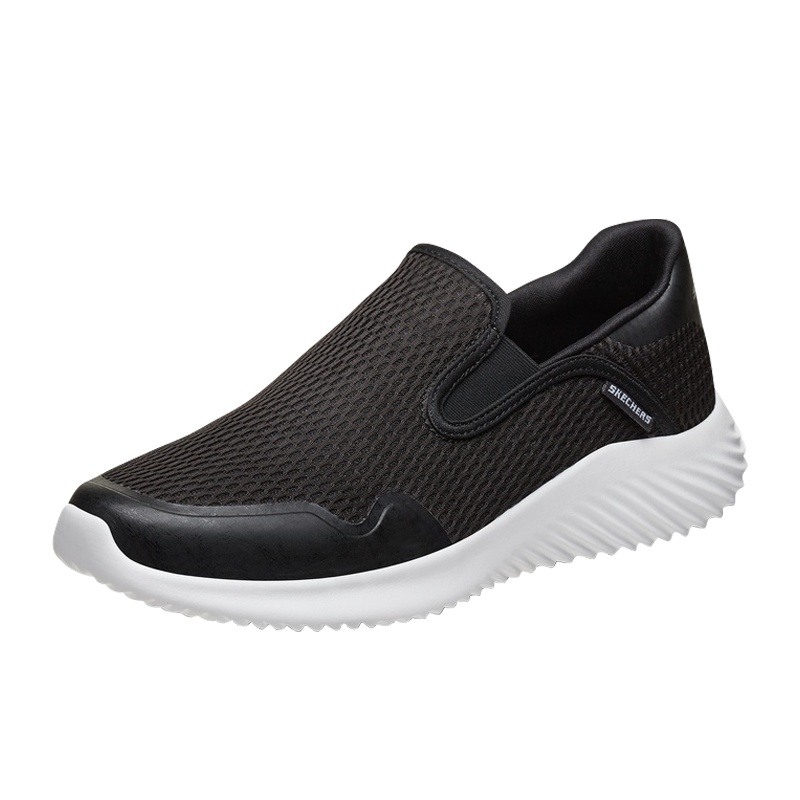 Skechers斯凯奇男鞋透气网面休闲鞋一脚蹬懒人鞋666088