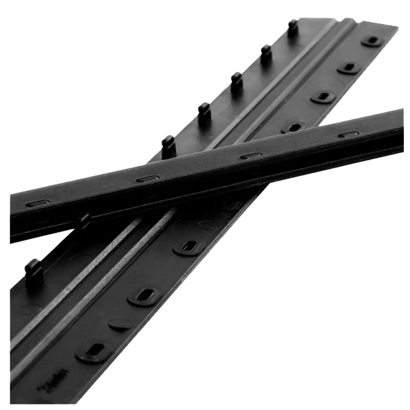 得力(deli)3829 15mm装订夹条黑色100支/盒 10孔装订夹 装订押条 压边条 胶圈装订夹边条塑料夹条 装订