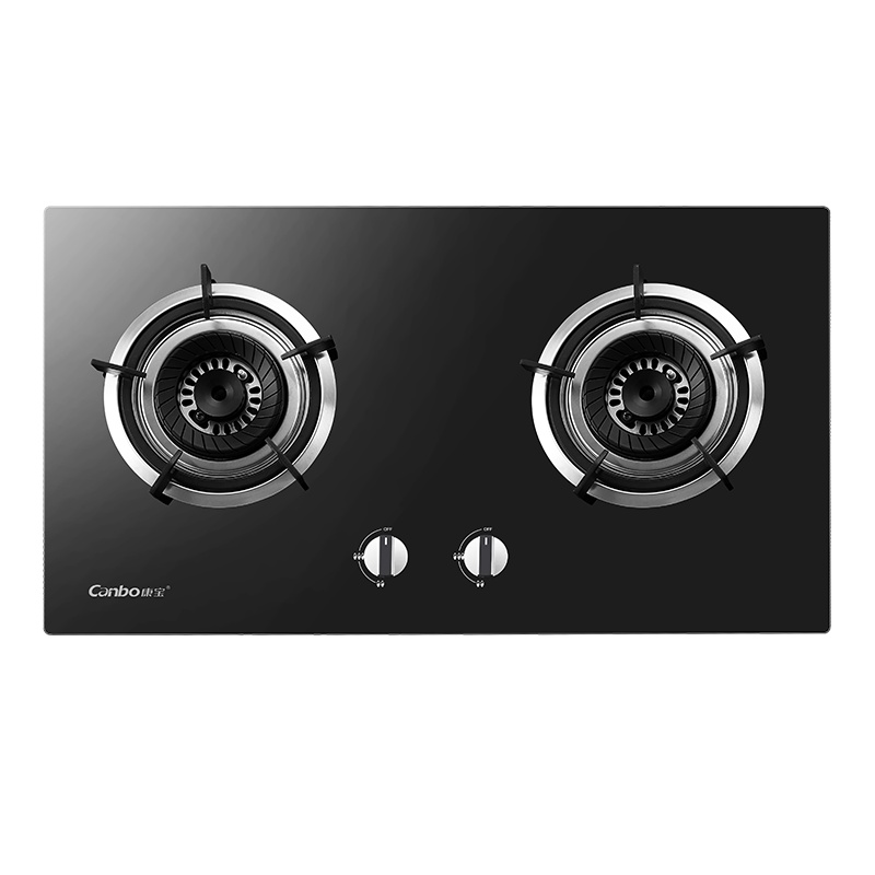 康宝(canbo)JZY-2QB318家用燃气灶具嵌入式钢化玻璃灶具双眼台嵌两用灶台 4.2KW大火力 (液化气版)