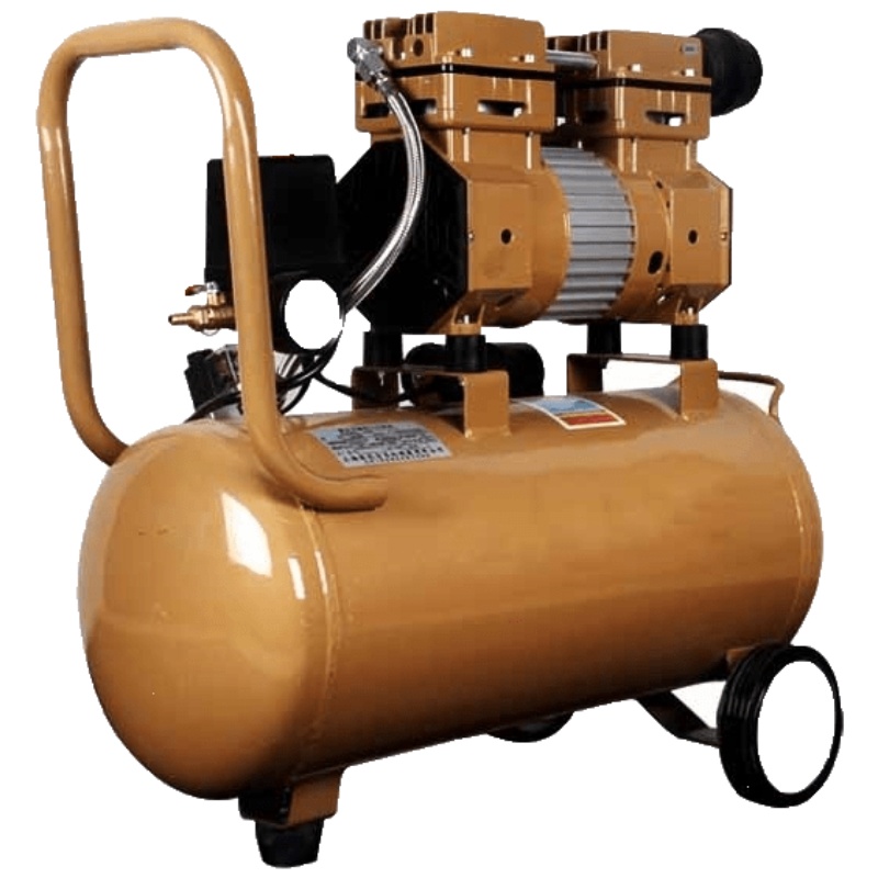 空压机小型220V气泵木工高压家用无油装修喷漆空气压缩机 纯铜线600w9L裸机送一个直通亏本特价