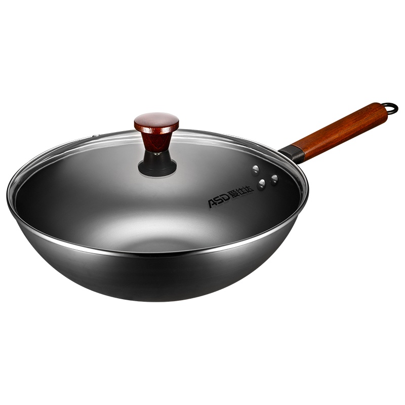 爱仕达(ASD) 锅具铁锅CF32F4WG不易锈精铁爆炒锅32cm