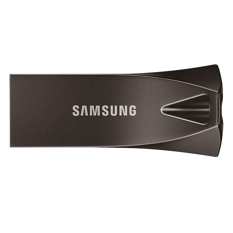 三星(SAMSUNG)64GB u盘usb3.1金属高速车载学生笔记本电脑U盘优盘 BAR升级版+ 深空灰