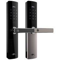 兴印XINGYIN-K51一握开指纹锁家用防盗门智能门锁密码锁 灰色 适用于金指码
