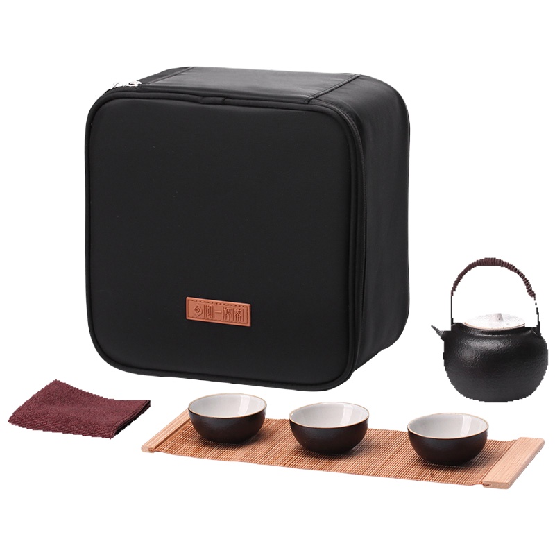 沏一杯茶 便携旅行茶具套装归燕PT901 一壶三杯