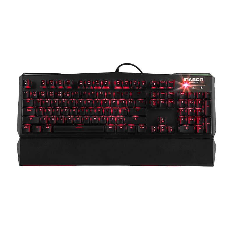 IPASON/攀升 PS-K313定制104键游戏导光电竞吃鸡/LOL炫彩背光键盘