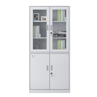 【鑫欧驰】文件柜铁皮柜档案柜钢制资料柜储物柜财务凭证柜铁门对开文件柜