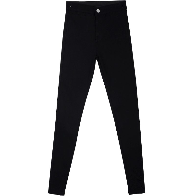 SH苼荟2019秋季新款黑色女秋外穿小脚裤子显瘦弹力百搭打底小黑裤sh620