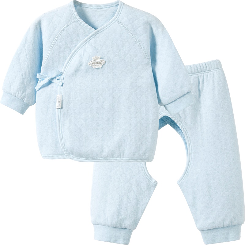 哈贝比（happyB）新生儿衣服纯棉内衣套装初生婴儿宝和尚服绑带开档春秋