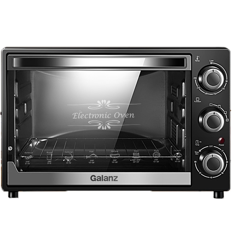 格兰仕(Galanz)电烤箱家用烘焙小型32L大容量多功能全自动蛋糕烤箱正品 黑色定制商品