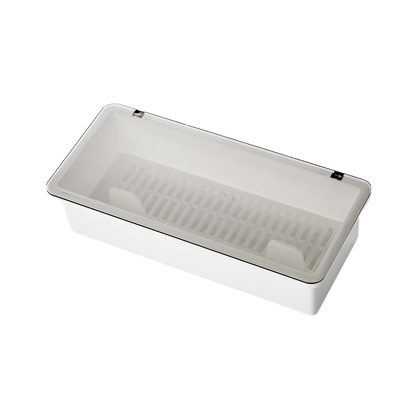 筷子笼带盖置物架家用筷子篓筷筒厨房沥水放筷勺子餐具防尘收纳盒 敬平 中号1个[带沥水功能]筷笼