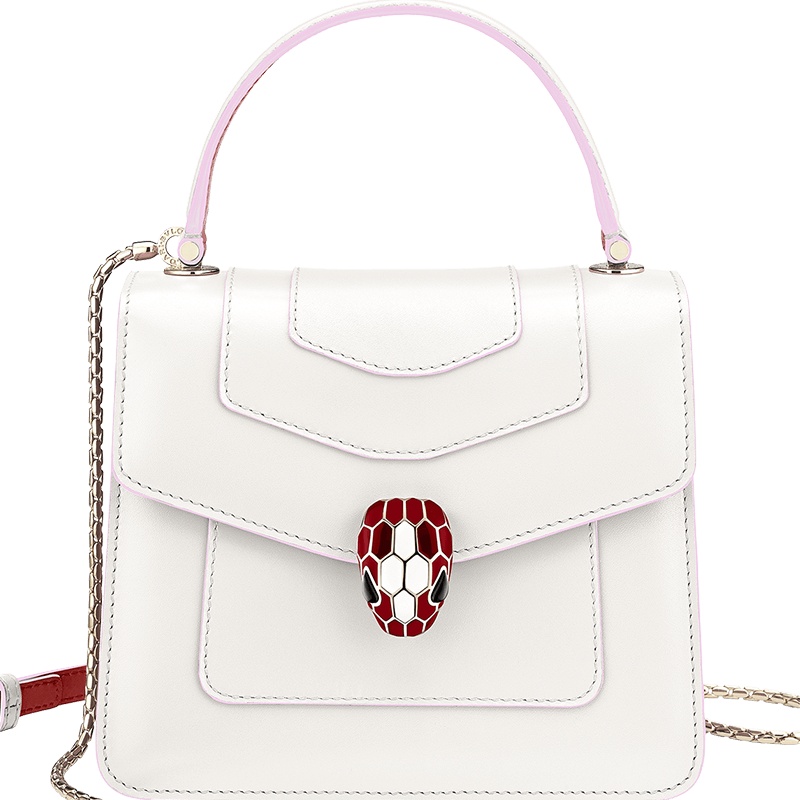 BVLGARI/宝格丽 SERPENTI FOREVER 单肩包 289222 白玛瑙色