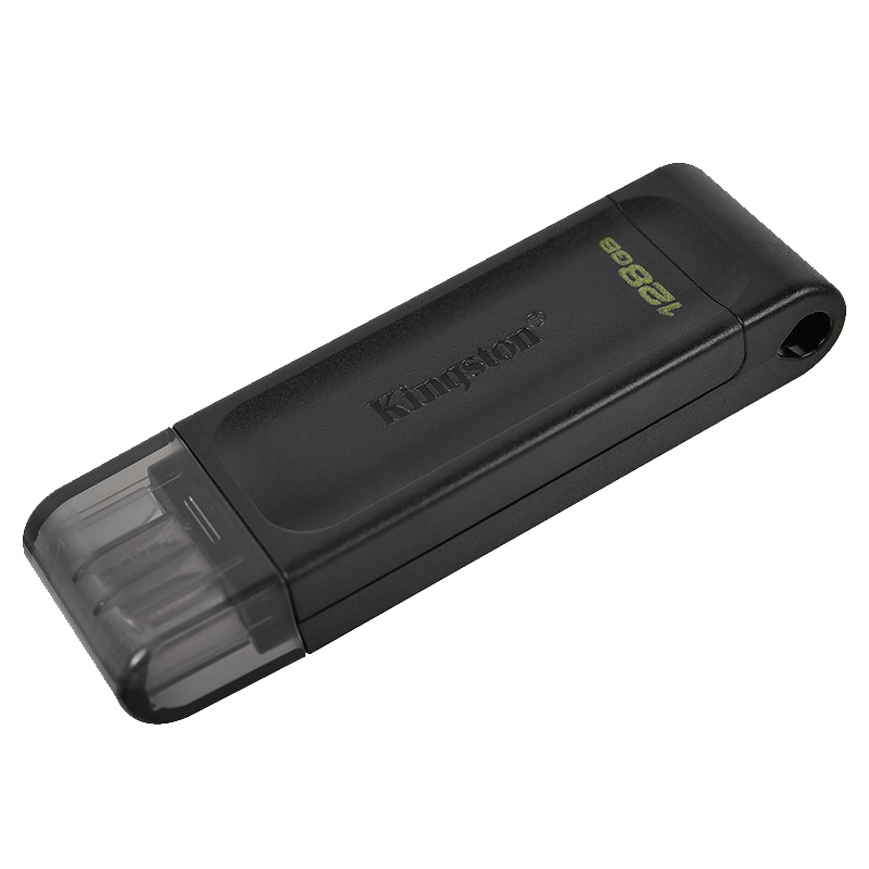 金士顿(Kingston)DT70高速闪存盘u盘128GB安卓手机平板Type-C单接口 USB3.2读速70MB/S