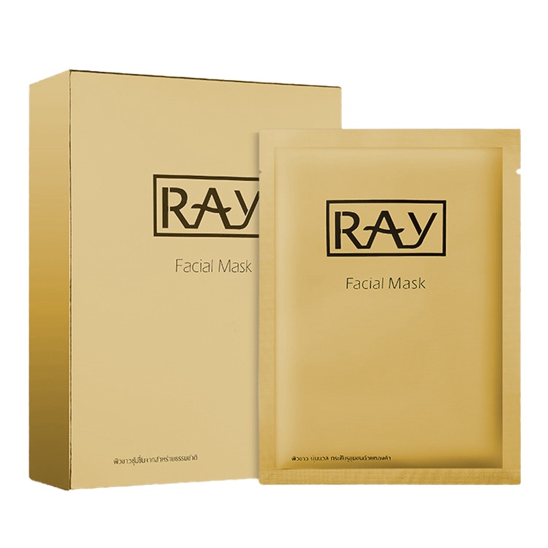 ray金色10片装蚕丝面膜 妆蕾面膜补水保湿男女通用滋润营养