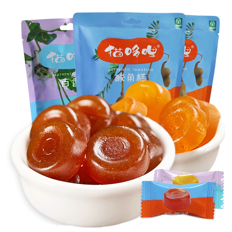 猫哆哩 酸角糕百香果糕240g组合装 (云南特产 休闲零食)