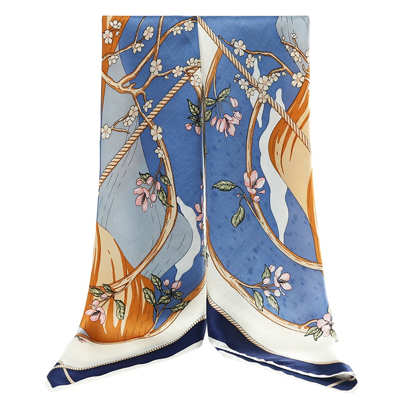 上海故事真丝大方巾夏季百搭薄款桑蚕丝围巾披肩小方巾防晒丝巾女