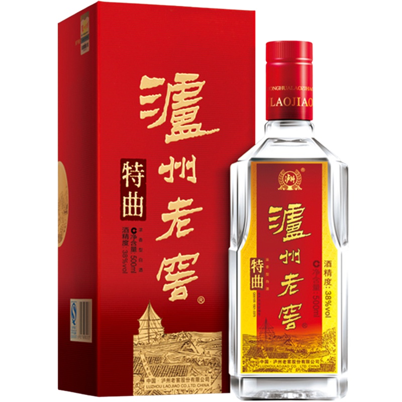 泸州老窖 特曲 38度 500ml 浓香型白酒 苏宁自营