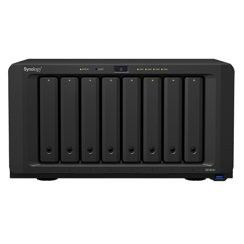 群晖(Synology)DS1821+8盘位四核心NAS网络存储服务器电脑