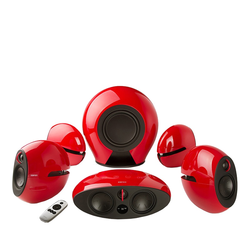 Edifier/漫步者 E3360BT 2.1声道台式电脑有源音响蓝牙音箱无线家庭低音炮音箱 黑色