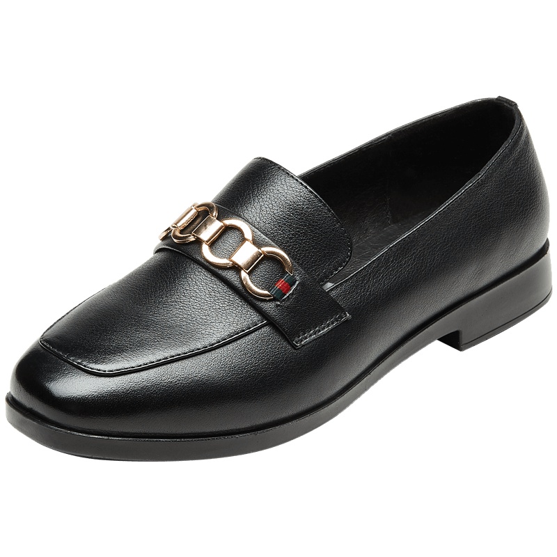 康奈女鞋 平底方头套脚简约金属装饰轻软舒适日常妈妈鞋1277713