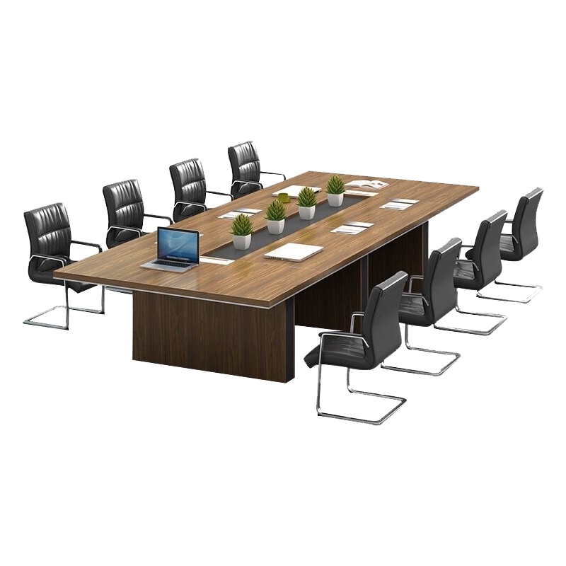 <万保>板式会议桌 办公家具 现代简约会议桌 商务会议台 多人洽谈办公桌