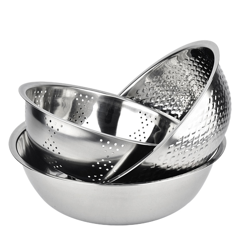 路易菲斯 中式不锈钢米筛三件套 LYFS-126 24/26/28cm