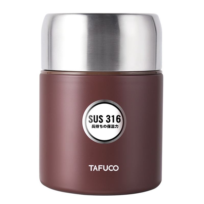 日本泰福高(TAFUCO)316不锈钢焖烧杯/罐保温桶饭盒便携大容量 焖烧壶粥桶学生闷烧罐焖粥带饭饭盒