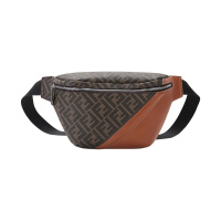 FENDI 男士 织物/聚氨酯/牛皮胸包斜挎包7VA434 AFB4