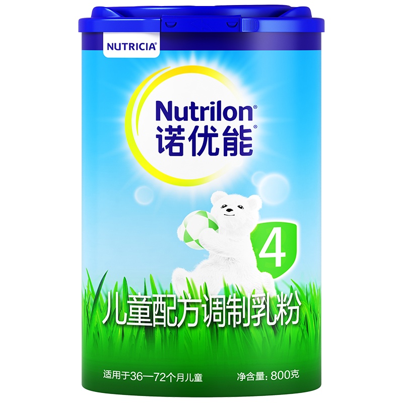 诺优能儿童配方调制乳粉爱尔兰版(36-72月龄,4段)800g