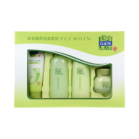 百雀羚套装女补水保湿护肤品 草本精萃惊喜礼盒(洁面膏95g+水100ml+乳100ml+霜50g)新老包装随机 洗面奶水