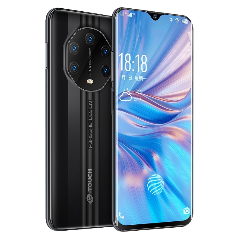 K-touch/天语X5 智能手机水滴全面屏 游戏老人学生手机4G全网通双卡双待 陶瓷黑 8+256GB