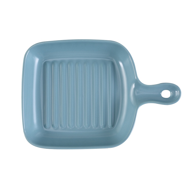 是尚 陶瓷烧烤盘 手柄盘 餐盘