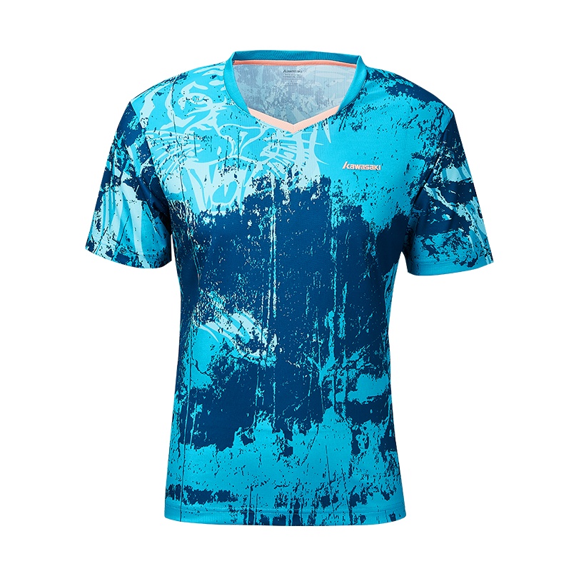 KAWASAKI/川崎 羽毛球运动上衣男女款短袖T恤吸汗透气