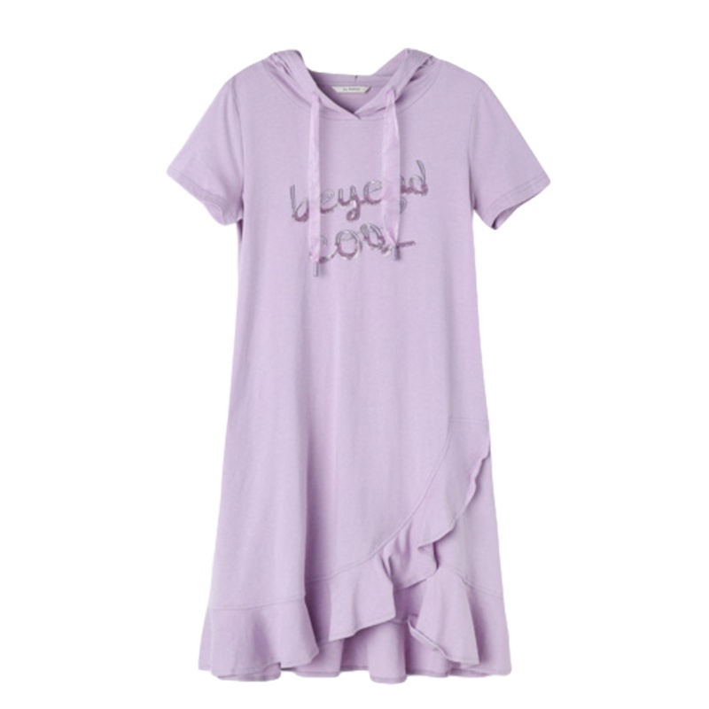 La Babite拉贝缇中长款卫衣裙女夏季新款很仙的法国小众连衣裙子