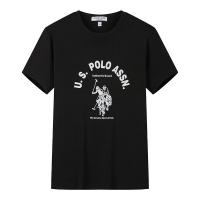 USPOLO ASSN（100%棉）夏季新款男士短袖T恤休闲圆领印花潮流纯棉上衣