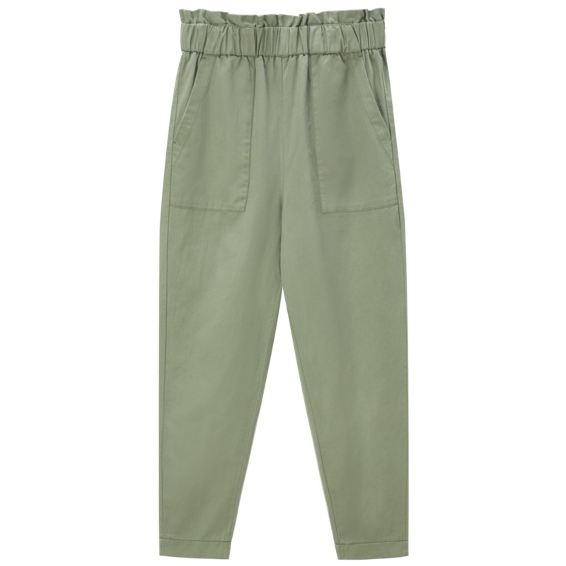 【满198减100预估价：73】森马裤子女休闲长裤宽松直筒小锥裤女裤显瘦2021年春夏新款花苞裤