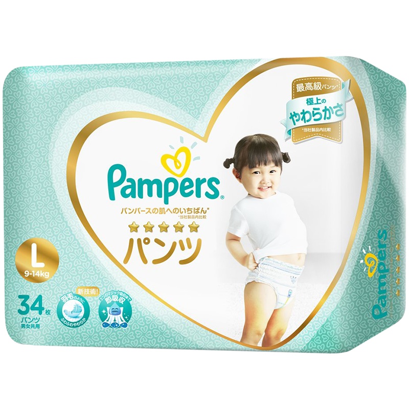 帮宝适Pampers 一级棒拉拉裤 L34片 9-15kg