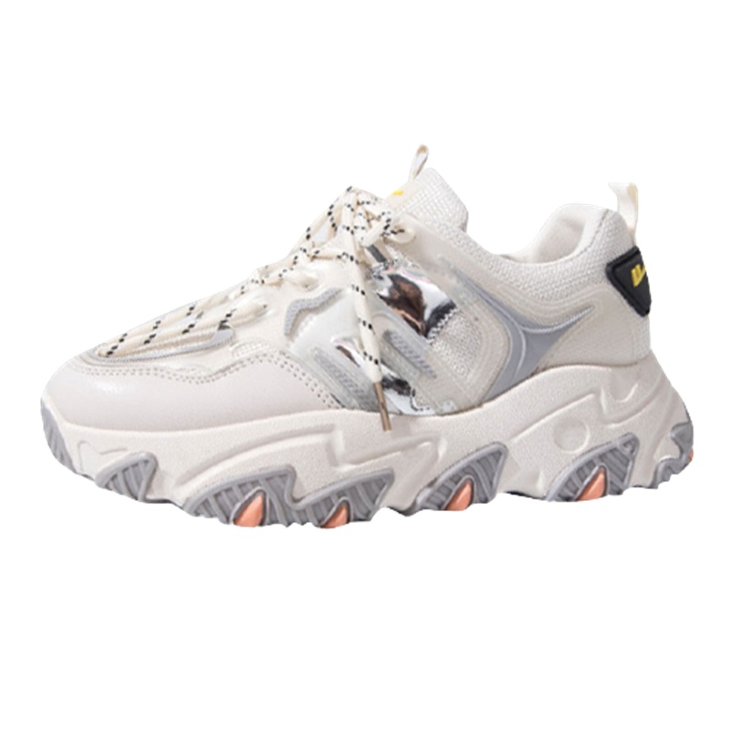 回力(Warrior)厚底老爹鞋透气运动休闲鞋女款