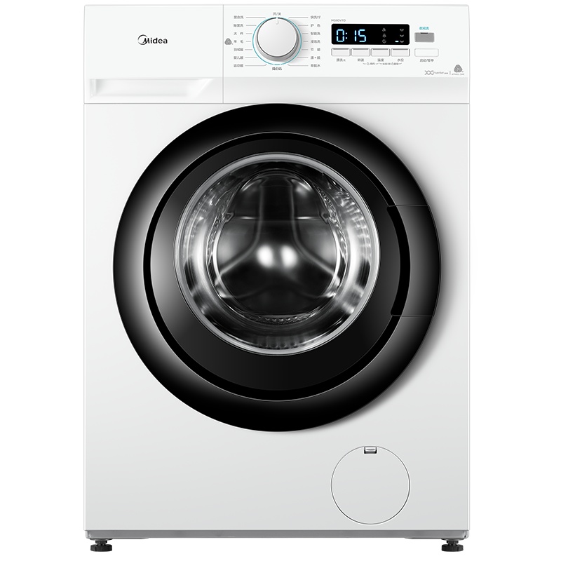 美的(Midea)MG80V11D 8公斤全自动变频滚筒洗衣机 洗脱一体洗衣机 家用白色 食用级巴氏除菌洗