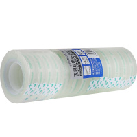 得力(deli)30015易撕高透透明学生文具小胶带12卷/筒12mm*30y文具胶带多用胶带