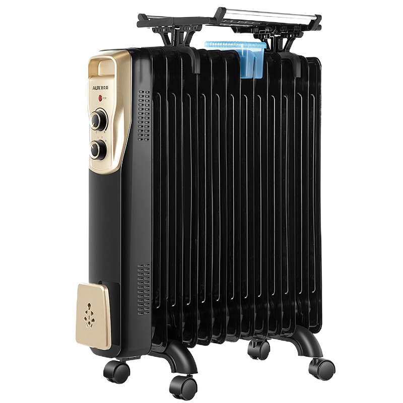 奥克斯(AUX)取暖器电油汀家用电暖器片15片加宽油丁防烫电热取暖气暖风机电暖气片 NSC-220-15F1