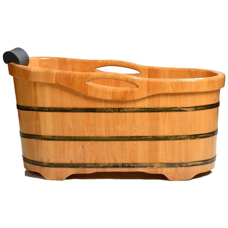 香柏木浴桶木桶洗澡桶实木沐浴桶成人全身泡澡带盖木质浴缸安心抵