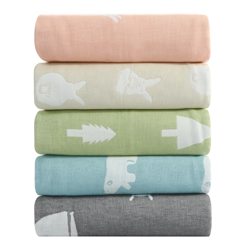 三利纯棉毛巾被 纱布盖毯全棉被子床单空调沙发办公室午睡毛毯