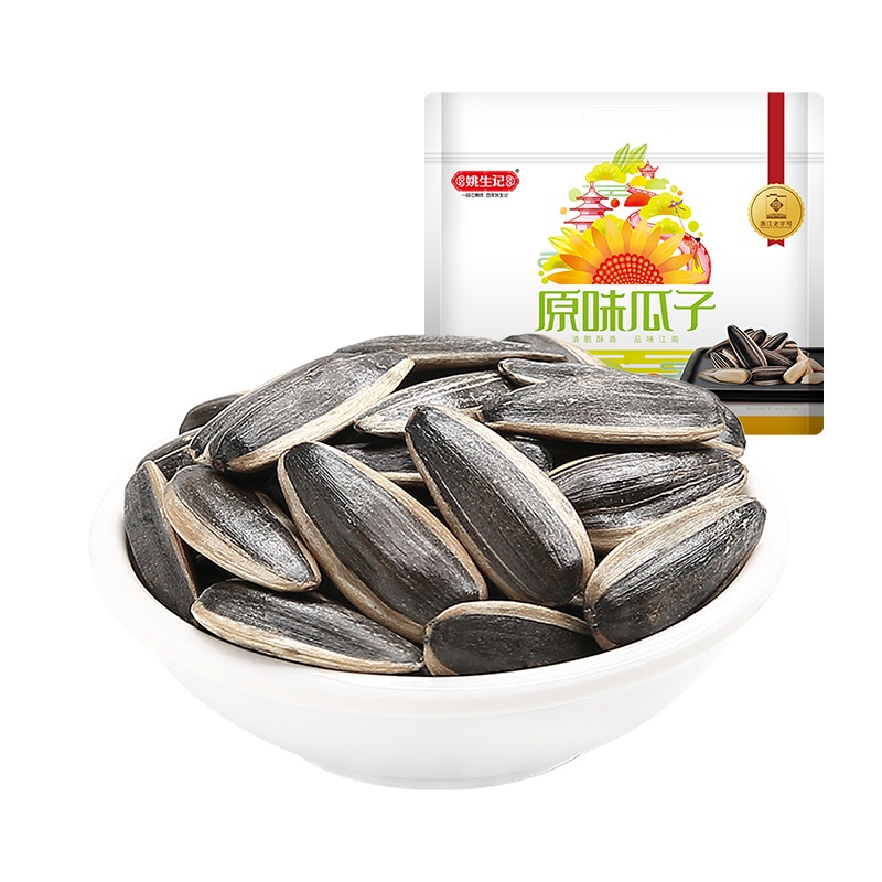 姚生记山核桃味瓜子180g大颗葵花籽坚果炒货零食 休闲小零食