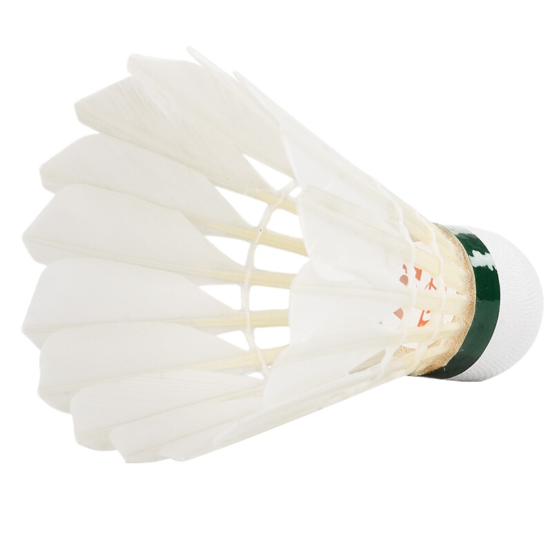 红双喜(DHS)羽毛球特耐打12只装娱乐健身飞行稳定 401