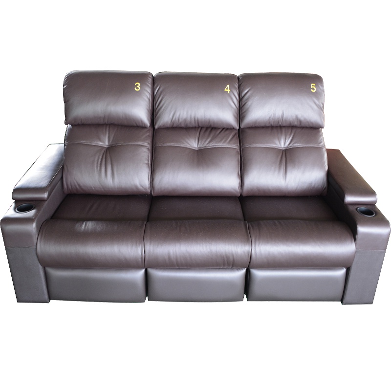 RD5812C VIP三人位刺绣号码牌真皮沙发