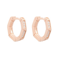 apm MONACO八边形小耳环通用个性时尚风尚925银耳饰耳坠AE11861OX,RE11861OX