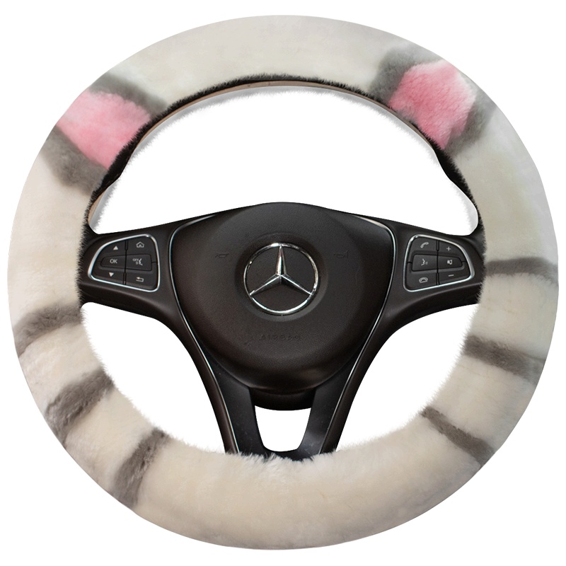 卡佳 方向盘套羊毛绒冬季阿特慈把套马自达睿翼昂克赛拉CX4 CX3 CX8 CX9 CX7 CX5