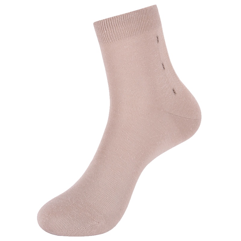 雅戈尔/汉麻世家秋冬新品男士棉麻混纺透气防臭素色商务中袜460XQP