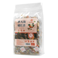 谯韵堂胖大海橘红茶50小包量贩装三角包花草茶